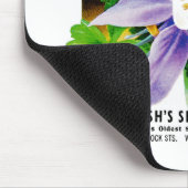 Columbine-Samenpackungsetikett Mousepad (Ecke)