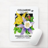 Columbine-Samenpackungsetikett Mousepad (Mit Mouse)