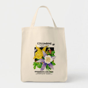 Columbine-Samenpackungsetikett Tragetasche