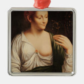 Columbine Silbernes Ornament (Vorne)