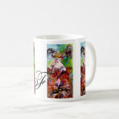 COLUMBINE / Venezianische Masquerall-Monogramm Kaffeetasse (VorderseiteRechts)