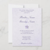 Columbine Wedding 3 Einladungen - Metalleis (Rückseite)