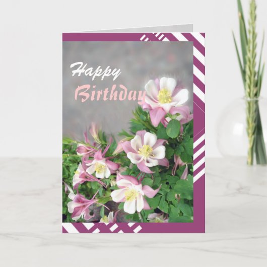Columbines greeting card karte (Vorderseite)