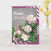 Columbines greeting card karte (Gelbe Blume)