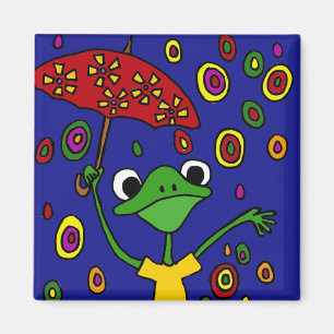 COLUMBIUM prachtvolles Frosch-Tanzen im Regen Magnet