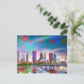 Columbus Abstrakt Art Postkarte (Stehend Vorderseite)