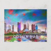 Columbus Abstrakt Art Postkarte (Vorderseite)