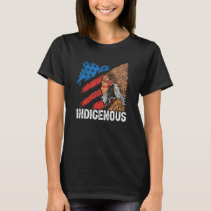 Columbus American Regalia Indigene Flagge T-Shirt
