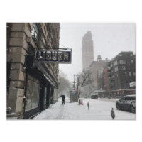 Columbus Avenue Liquor Store NYC Snowstorm Winter
