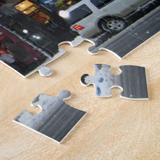 Columbus Avenue Upper West Side New York Snow NYC Puzzle (Seite)