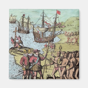 Columbus bei Hispaniola Magnet