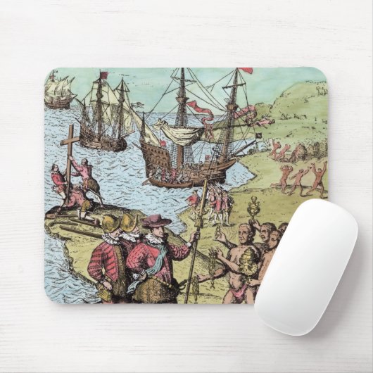 Columbus bei Hispaniola Mousepad (Mit Mouse)