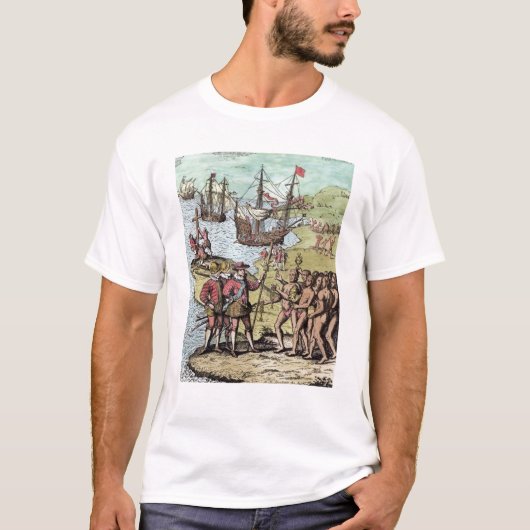 Columbus bei Hispaniola T-Shirt (Vorderseite)