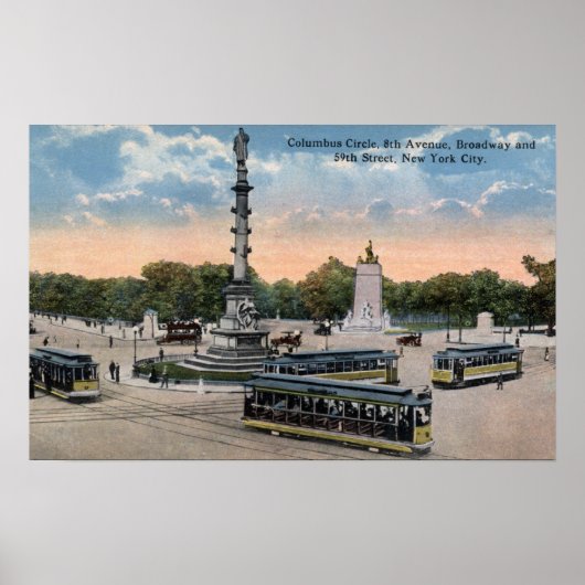 Columbus Circle & 8. Ave. Poster (Vorne)