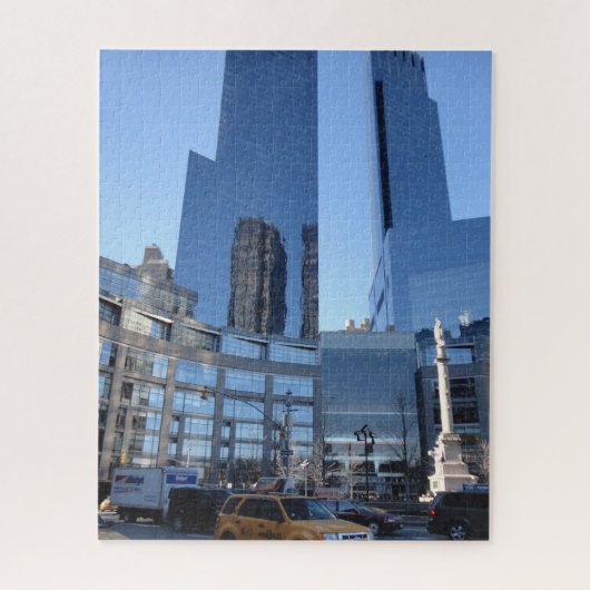 Columbus Circle Architecture New York City NYC Puzzle (Vertikal)
