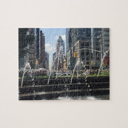 Columbus Circle Architecture New York City NYC Puzzle (Horizontal)