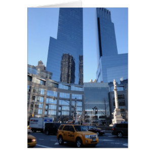 Columbus Circle NYC New York Wolkenkratzer Taxi