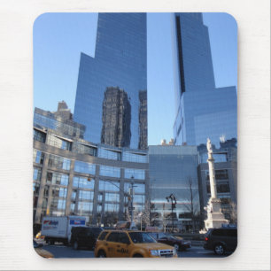 Columbus Circle NYC New York Wolkenkratzer Taxi Mousepad