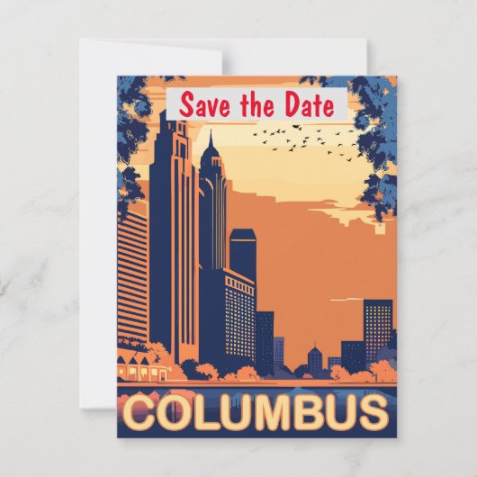Columbus City, OH, Save The Date (Vorderseite)