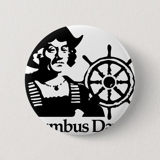 Columbus Day Button (Vorderseite)