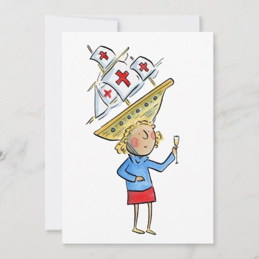 Columbus Day Einladung (Vorderseite)