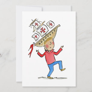 Columbus Day Einladung