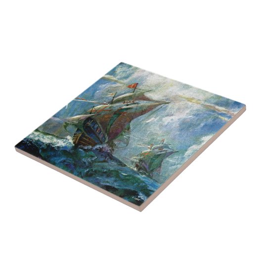 Columbus Day Fliese (Seite)