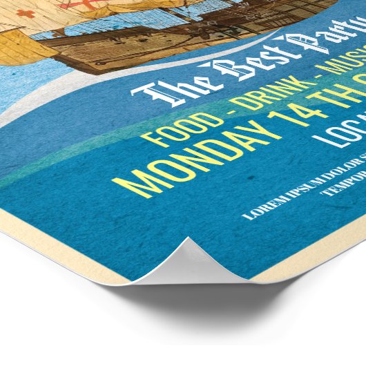 Columbus Day Flyer Poster (Ecke)