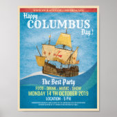 Columbus Day Flyer Poster (Vorne)