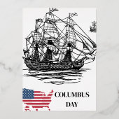 COLUMBUS DAY FOLIENEINLADUNG (Vorderseite)