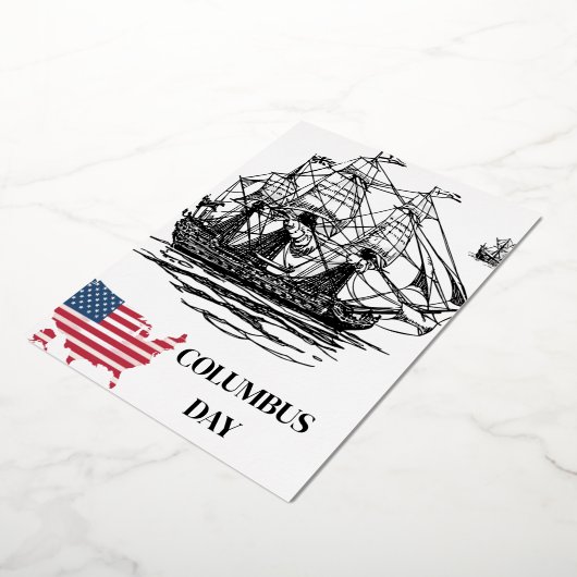 COLUMBUS DAY FOLIENEINLADUNG (Gedreht)