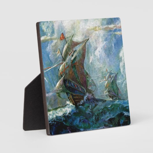 Columbus Day Fotoplatte (Vorderseite)