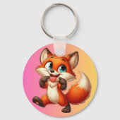 Columbus Day Fox Schlüsselanhänger (Rückseite)