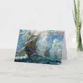 Columbus Day Karte (Vorderseite)