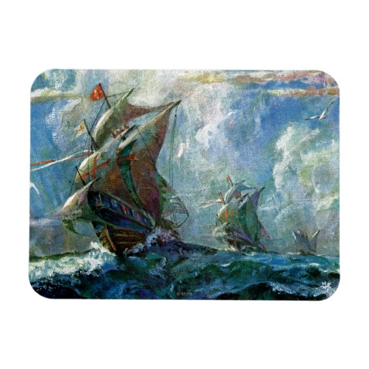 Columbus Day Magnet (Horizontal)