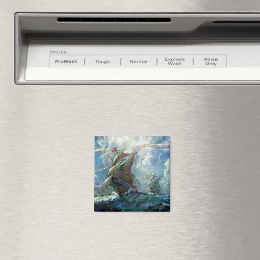 Columbus Day Magnet (In Situ (Geschirrspüler))