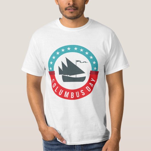 Columbus Day Men-T-Shirt T-Shirt (Vorderseite)