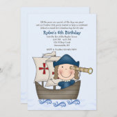 Columbus Day-Party Einladung (Vorne/Hinten)