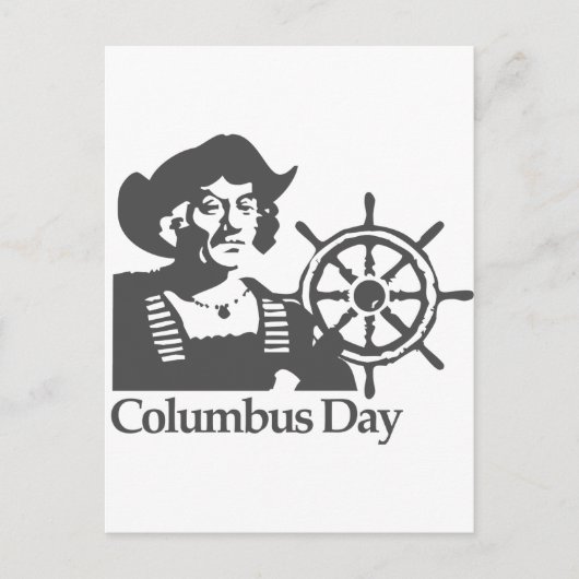 Columbus Day Postkarte (Vorderseite)