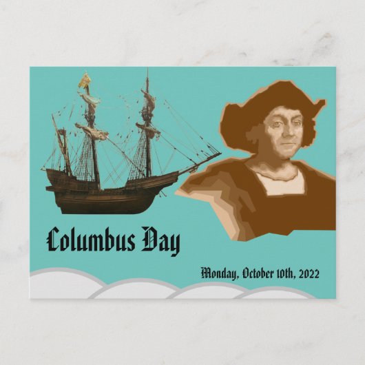 Columbus day postkarte (Vorderseite)