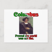 Columbus Day Postkarte (Vorderseite)