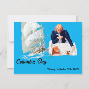Columbus day postkarte