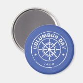 Columbus Day S Magnet (Vorderseite/Rückseite)