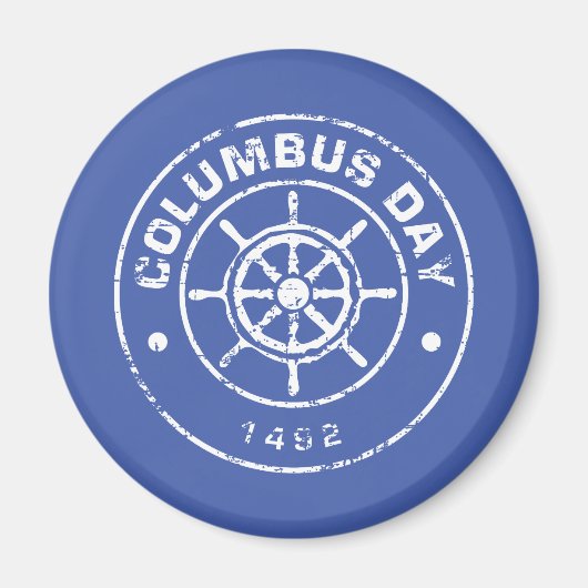 Columbus Day S Magnet (Vorne)