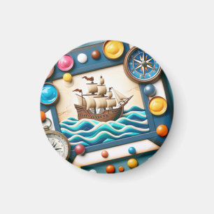 Columbus Day Schlüsselanhänger Magnet