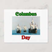 Columbus Day Ships Postkarte (Vorderseite)