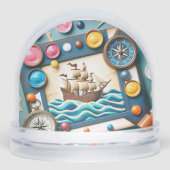 Columbus Day Snow Globe Schneekugeln (Vorderseite)