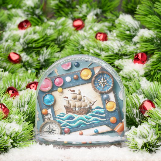 Columbus Day Snow Globe Schneekugeln (Weihnachten)