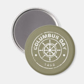 Columbus Day T Magnet (Vorderseite/Rückseite)