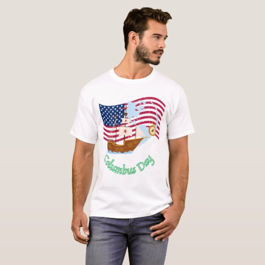 Columbus Day T-Shirt (Vorne ganz)